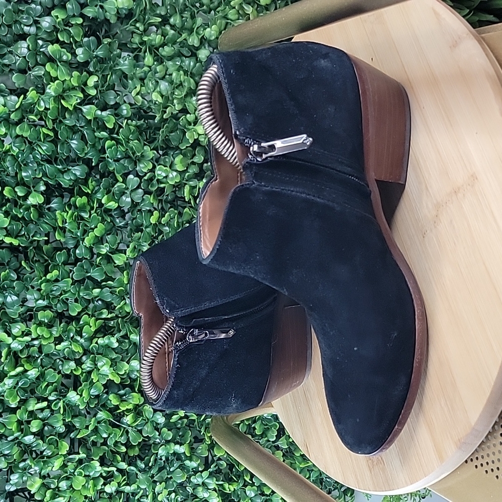 Sam Edelman Womens Petty Suede Ankle Booties Black Size 7M - Picture 4 of 9